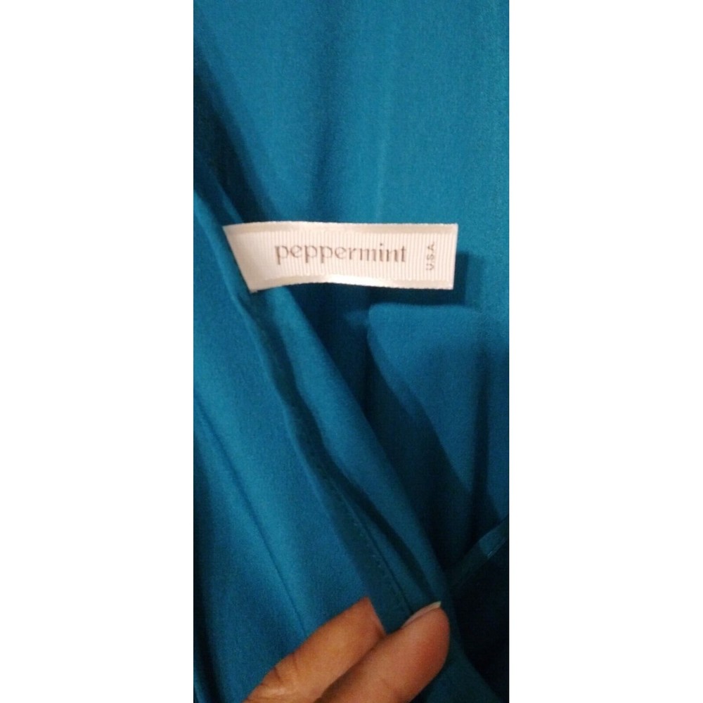 Peppermint womens teal sleeveless romper size medium. - Picture 8 of 9